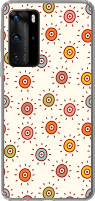 Produktbild von MuchoWow® Handyhülle Schutzhülle Hülle für Telefoonhoesje Huawei P40 Pro Muster - Sonne - Punkte - Mädchen - Kinder - Kinder Silikon Softcase Handy Hülle - Schutz
