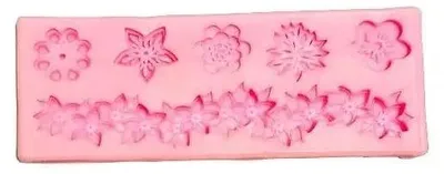 Produktbild von Silikonform mit Blumen und Blumengirlande – Hobby-Galerie