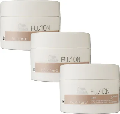 Produktbild von Wella Fusion intensive regenerierende Maske 3 x 150 ml Kur Set