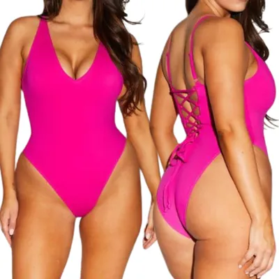 Obrázok produktu pre Jednodielne plavky Magic Bodyshaping - FITLINE Pink L