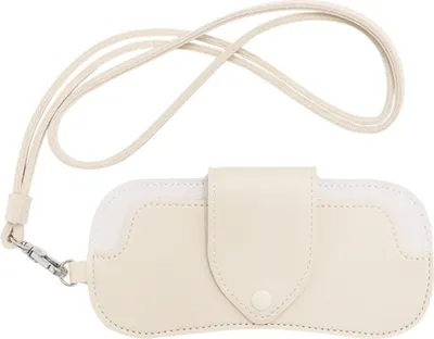Produktbild von INF Tragbare Sonnenbrillenetui für Damen und Herren, Brillenetui aus Kunstleder mit Umhängekordel