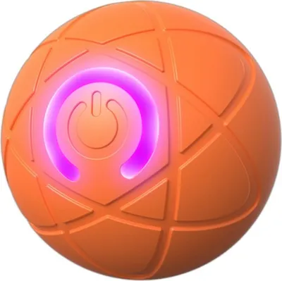 Image de INF Jouet interactif pour chat : balle roulante électrique pour l'amusement de l'animal orange