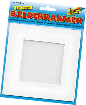 Obrázek produktu pro Folia 2334, Rámeček na jeden obrázek, Karton, Bílá, 16,6 x 16,6 cm, Čtverec, 175 mm