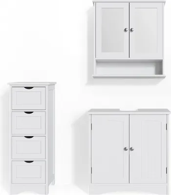 Produktbild von Badmöbel-Set Vicco Bianco Weiß 3 Teile, Model 31159