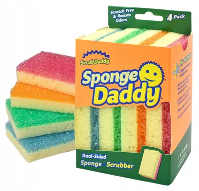 Produktbild von Scrub Daddy Sponge Daddy Küchenschwamm 4 Stück FlexTexture