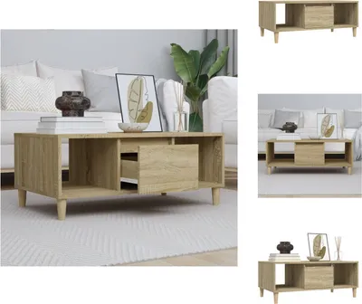 Obrázek produktu pro vidaXL Konferenční stolek Sonoma dub 90x50x36,5 cm materiál na bázi dřeva - Konferenční stolky