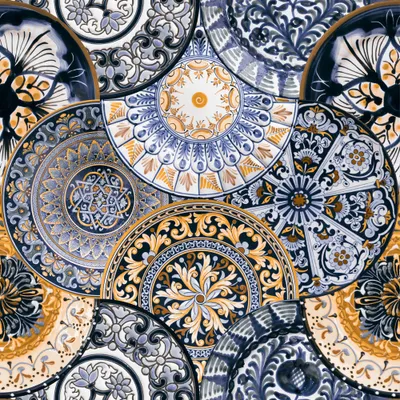 Zdjęcie produktu dla Rolka tapety z włókniny Góra Panel dekoracyjny tapety Obrazy ścienne XXL Tapeta wzór 10m ORNAMENT MANDALA ORIENT FOLK o-C-0001-j-e