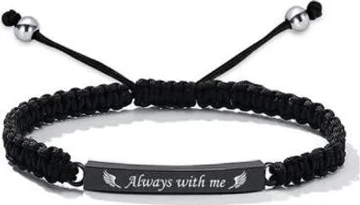 Produktbild von Luxe As Armband Verstellbar 16-28 cm mit Ashanger für Asche, Haare oder Parfum – Gedenkschmuck inkl. Asfüllhilfe und Aufbewahrungstasche