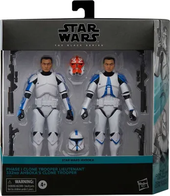 Produktbild von Star Wars The Black Series Clone Trooper Lieutenant & Ahsoka’s Clone Trooper, 4 Jahr(e), Mehrfarbig