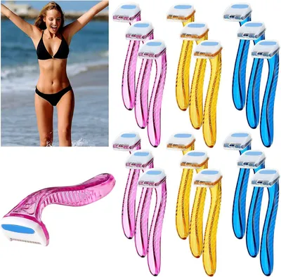 Obrázek produktu pro Zastřihovač bikin pro ženy, 18 kusů, žiletky ve tvaru T z nerezové oceli s ochranným pouzdrem, pro přesné holení intimních partií a použití na cestách