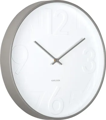 Produktbild von Karlsson - Wanduhr Ayuno - Dunkelgrau - Ø40cm