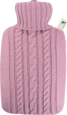 Produktbild von Hugo Frosch Wärmflasche Klassik 1,8l Strickbezug pastell-rosa, 1,8 l, Pink, Thermoplast, 200 mm, 330 mm, 50 mm