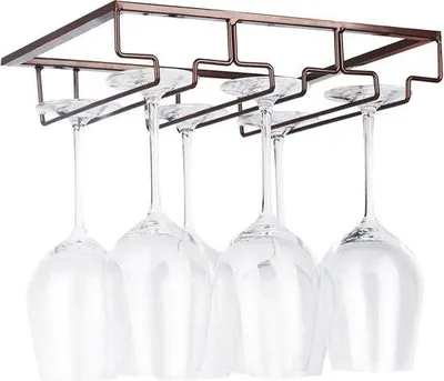 Image de Porte-verres à vin en métal pour la cuisine et le bar