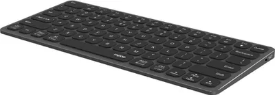 Productafbeelding van Rapoo UCK-6001 ultradunne toetsenbord, 8-in-1 USB-C multiport-hub, zwart