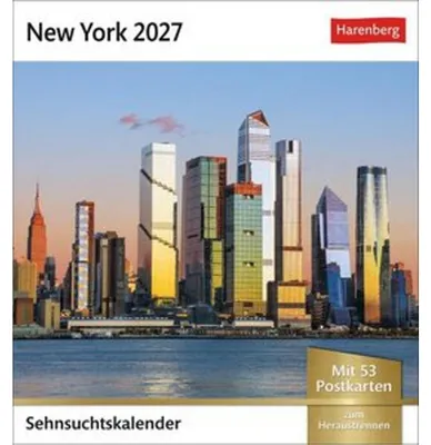 Obrázok produktu pre New York Sehnsuchtskalender 2027 - Wochenkalender mit 53 Postkarten