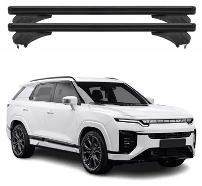 Produktbild von Menabo Dachträger Grundtäger für KGM Actyon 2024-2026 Aluminium Schwarz 2 tlg