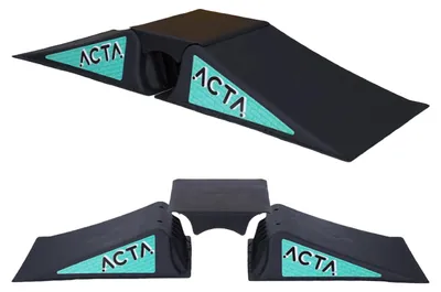 Produktbild von ACTA Skate Rampe für Kinder - Mini Rampe für Tretroller Freestyle, BMX, RC Auto - Leicht und Tragbar