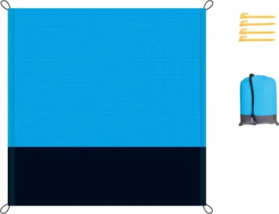 Produktbild von Camp Active Camping Zubehör KomplettSet - Zelt Abdeckplane Camping 2 x 2,1m - Vorzeltteppich für Camping - Plane mit ösen - Inkl. Gewebeplane und Trag