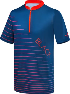Produktbild von BLACK CREVICE - Herren Mountainbike T-Shirt | Fahrradtrikot | Farbe: Blau/Rot| Größe XXL