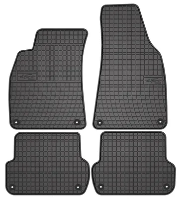 Zdjęcie produktu dla Dywaniki gumowe do Audi A4 B7 2001-2004 (sedan/kombi/cabrio/van) – 4 szt., czarne, dopasowane – Wielganizator SolidPRO
