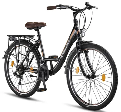 Immagine prodotto di Chillaxx Bike Strada Premium City Bike in 24, 26, 28 pollici - bici per ragazze, ragazzi, uomini e donne - 21 marce - bici olandese da città