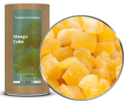 Produktbild von CrackersCompany Mango-Würfel (Mango Cube), Membrandose 700 g