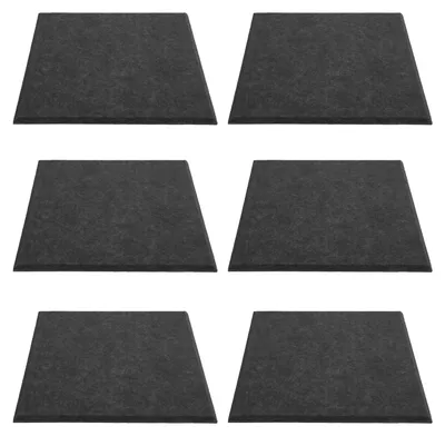 Imagen del producto de Panel acústico de 6 piezas, de mayor grosor, que reduce la reverberación, acolchado insonorizante, absorbente de sonido para la pared