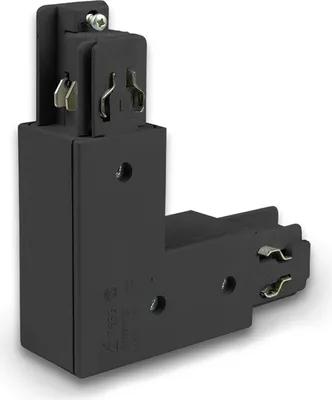 Produktbild von ISOLED 3-Phasen Classic L-Verbinder N-Leiter innen, Schutzleiter außen, schwarz
