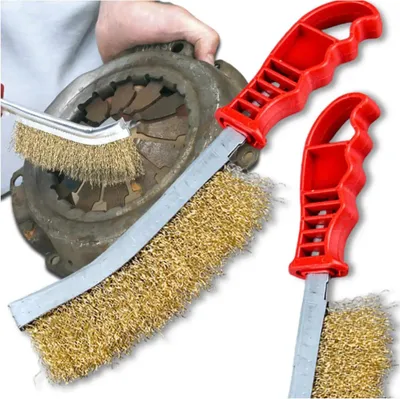Obrázek produktu pro Drátěný kartáč z nerezové oceli s rukojetí