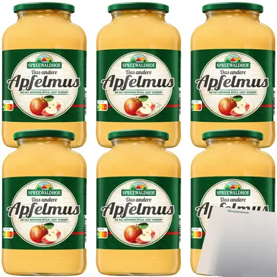 Produktbild von Spreewaldhof Das andere Apfelmus 6er Pack (6x700g Glas) + usy Block