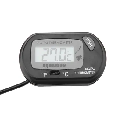 Zdjęcie produktu dla Mały cyfrowy termometr akwariowy do pomiaru temperatury w akwarium Czarny
