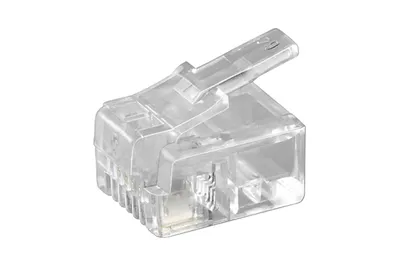 Produktbild von Goobay RJ11-Stecker Flachkabel Bu,4polig 50250 10 Stk