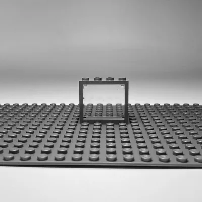Image de LEGO® 1x4x3 Fenêtre Cadre gris transparent pour maison, bâtiment NOUVEAU Quantité 100x