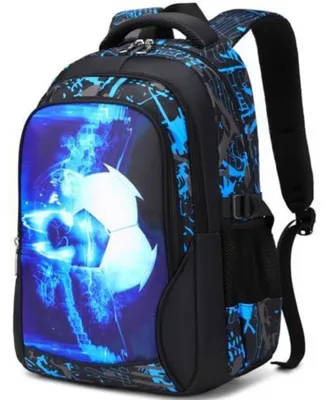 Produktbild von Schulrucksack Jungen Ergonomisch Wasserfest 4-Camo Fußball 28 Liter