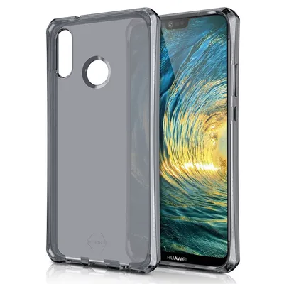 Produktbild von Itskins Silikonhülle geeignet für Huawei P20 Lite - Itskins Spectrum Rückseite - Schwarz
