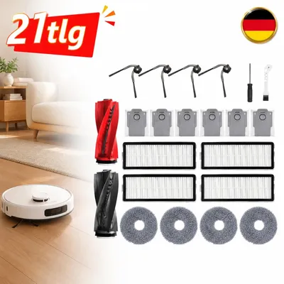 Immagine prodotto di Set di accessori da 21 pezzi, ricambi per aspirapolvere robot Roborock Qrevo Curv, alta qualità