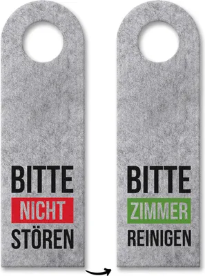 Produktbild von 10x Bitte nicht stören - Bitte Zimmer reinigen Türhänger Türanhänger Türschild