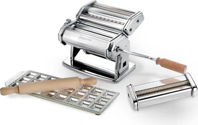 Produktbild von Imperia Nudelmaschine 3508 Verchromt  Italy mit Zubehör im Lieferumfang