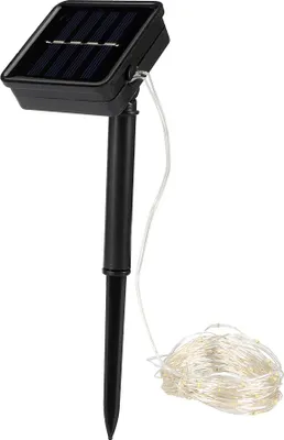 Zdjęcie produktu dla 10m 100LED Solar Copper Wire String Light Ogrodowa lampa dekoracyjna Sznurek ciepłego światła
