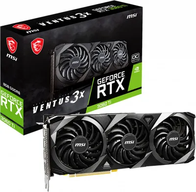 Produktbild von MSI GeForce RTX 3060 TI VENTUS 3X 8G OC LHR - Grafikkarten