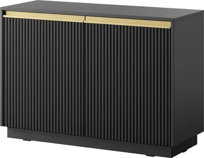 Produktbild von Furniture24 Kommode Royal K-104 Wohnzimmerschrank 104 X 72 X 39 Cm Schwarz