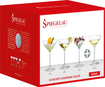 Zdjęcie produktu dla Spiegelau 4710050, Kieliszek koktajlowy, 250 ml, Szkło, Przezroczysty, 4 szt., 168 mm