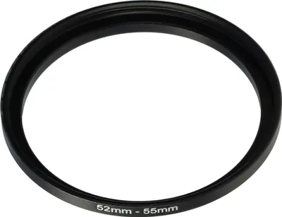 Produktbild von vhbw Step-Up-Ring Adapter 52mm - 55mm für Kamera Objektiv - Filteradapter, Metall Schwarz