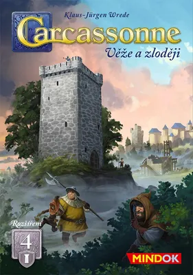 Zdjęcie produktu dla Mindok Carcassonne rozszerzenie 4: Wieże i złodzieje (2025)