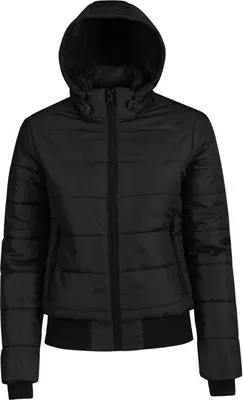 Produktbild von Damen Winterjacke - B&C SUPERHOOD/W - black - Größe XL