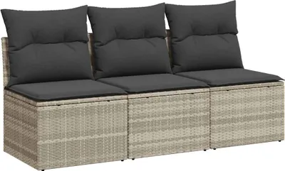 Zdjęcie produktu dla VidaXL 366194, 3 siedz., Ciemny Szary, 110 kg, 1650 mm, 620 mm, 690 mm