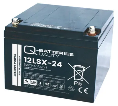 Produktbild von Q-Batteries 12LSX-24 12V 24Ah Blei-Vlies-Akku / AGM 10 Jahre