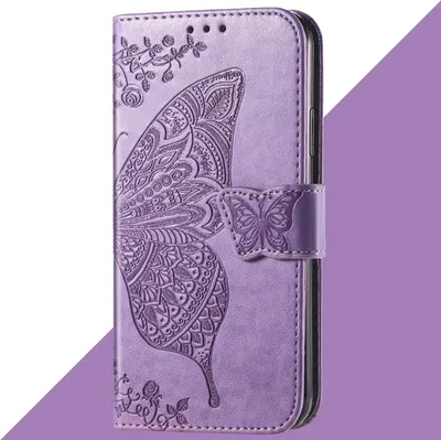 Produktbild von Klapphülle für Samsung Galaxy A41 - Bookcase Flip Tasche für Mädchen - Kartenfächer und Standfunktion - Flieder