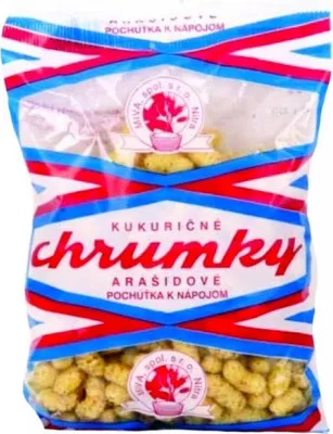 A bag of peanut flavored corn puffs.