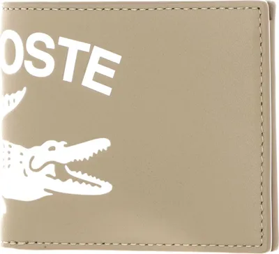 Image de LACOSTE Cuir étui pour carte de crédit FG Seasonal Billfold Viennois Farine kaki